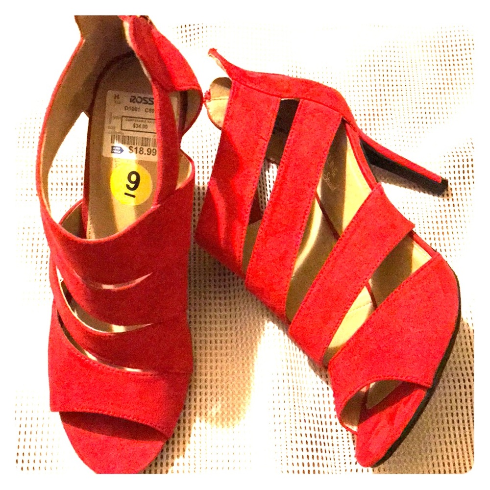Faux Suede Heels